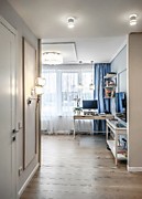 Трехкомнатная квартира. Вид на кабинет. Фото.